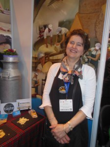 Jane Stewart with her lovely artisan cheeses