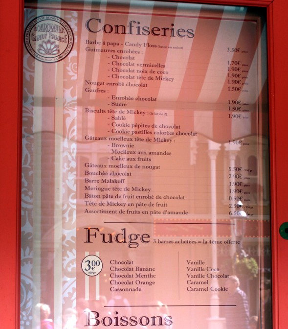 candy menu