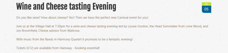 wine &amp; cheese evening